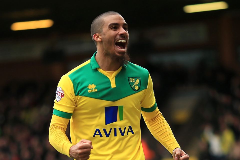 Norwich's Lewis Grabban looks set to be leaving Carrow Road