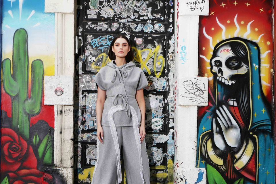 Loungewear from Molly Walters, winner of the 2023 River Island/NCAD bursary. Picture: Leon Farrell / Photocall Ireland