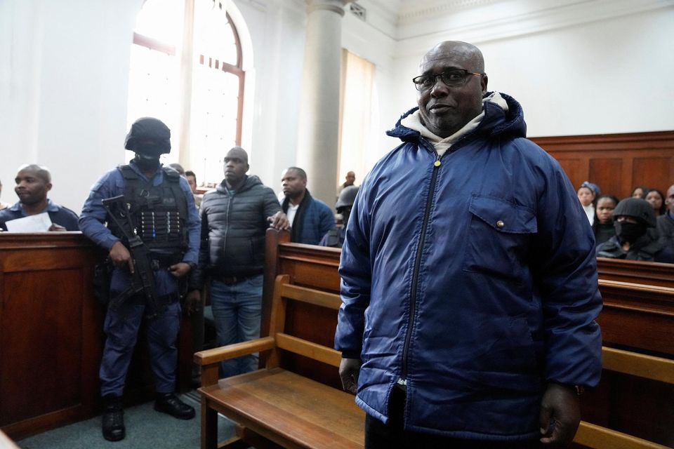 Rwandan genocide suspect Fulgence Kayishema appears in the Cape Town Magistrates Court, in Cape Town, South Africa May 26, 2023. REUTERS/Nic Bothma