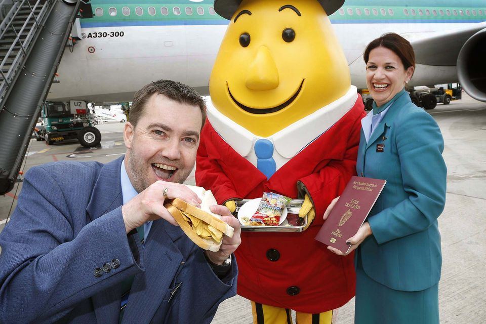 Aer Lingus says its new Tayto crisp sandwich has proven to be a real hit with guests. Pic. Robbie Reynolds