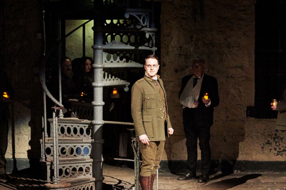 Shane O’Reilly plays Joseph Mary Plunkett, in the segment written by Joseph O’Connor, in UCD & Verdant productions’ ‘Signatories’ at Kilmainham Gaol
