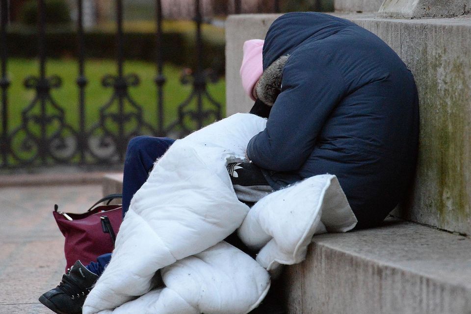 A homeless person forced to sleep rough. Photo: Nicholas T Ansell/PA