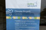 thumbnail: Poster for Codling Wind Park information meetings, in Ireton's, Greystones.  