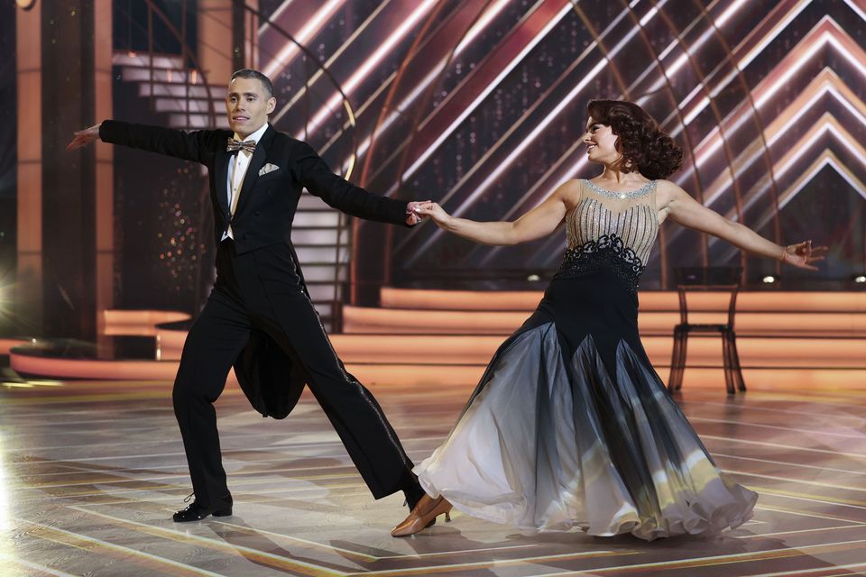 Paralympian Champion Jason Smyth with his Partner Karen Byrne during Dancing with the Stars. Pic: Kyran O’Brien/kobpix