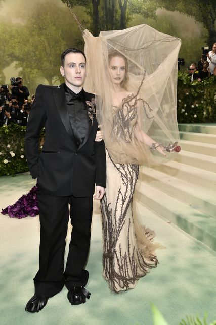 Sean McGirr, left, and Lana Del Rey attend the Costume Institute benefit gala at the Metropolitan Museum of Art (Evan Agostini/Invision/AP)