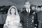 thumbnail: Kate and William may choose Westminster Abbey as a venue, like Queen Elizabeth II (left) who wed the Duke of
Edinburgh there on November 20, 1947