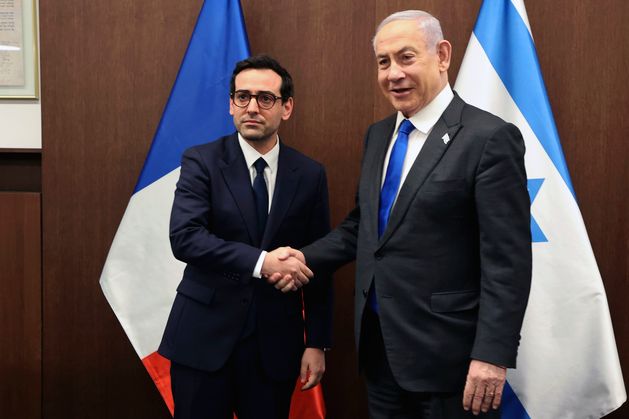 French foreign minister Stephane Sejourne meets Israel PM Benjamin Netanyahu and calls for ceasefire