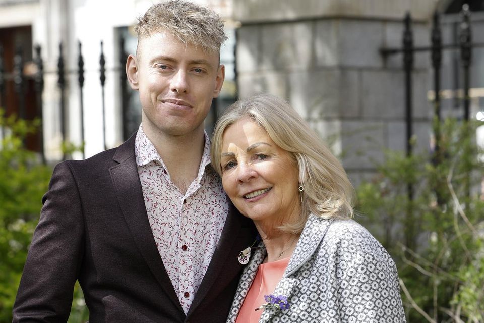 Matthew McNeive with his mother Bernadette. Matthew was just 11 years old when he got his first kidney transplant. He has since graduated TU Dublin and works as a cardiac physiologist. Photo: Conor McCabe