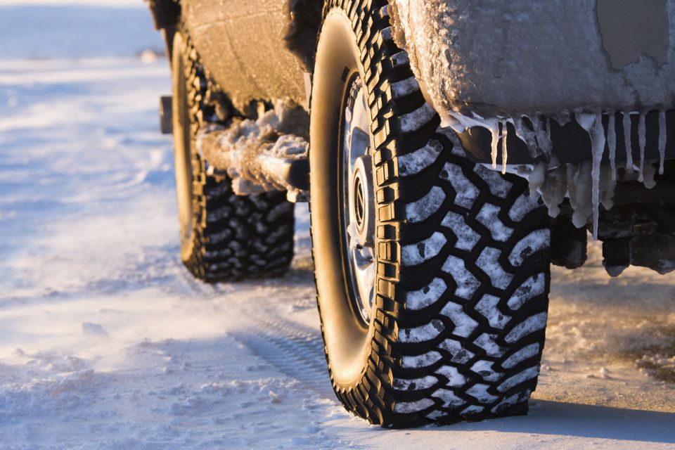 An AWD with snow tyres