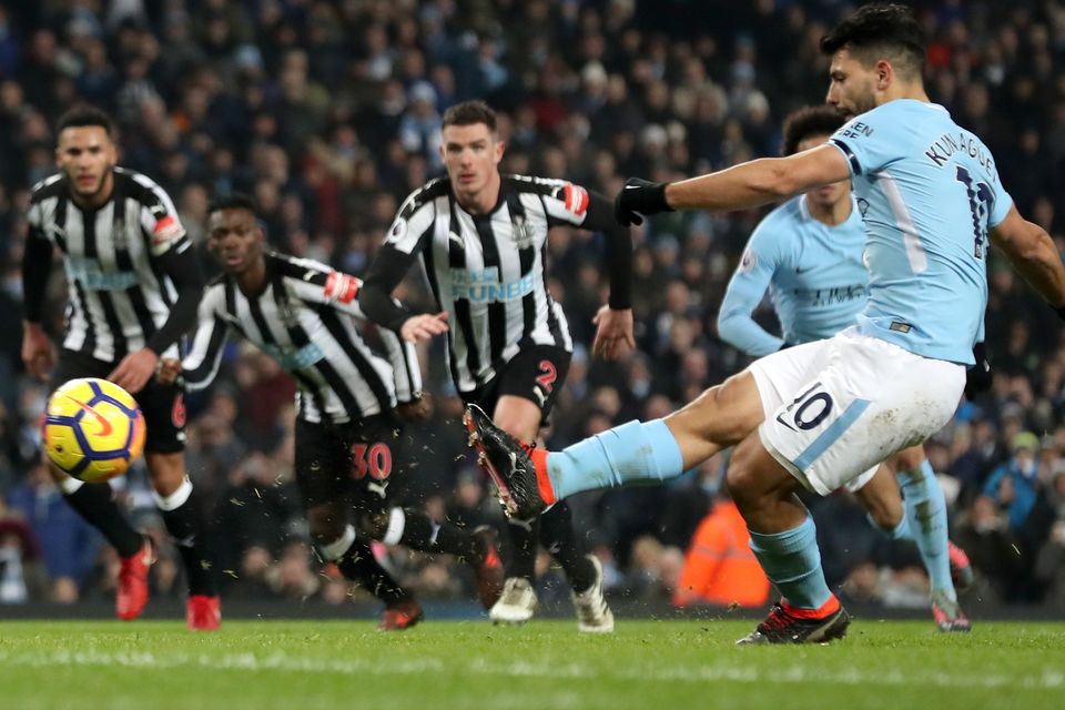 Sergio Aguero was spot on for Manchester City