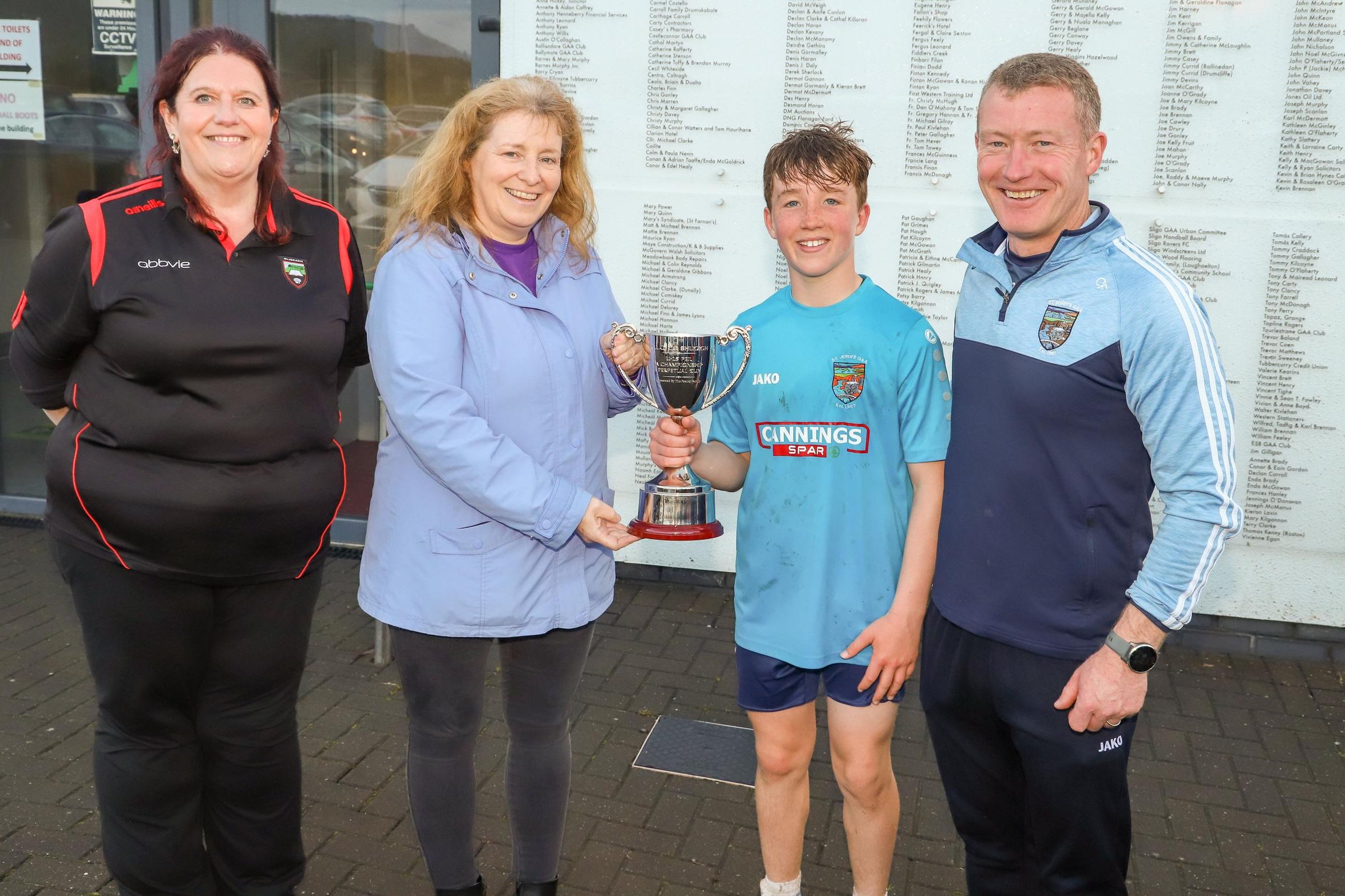 Kelly and Feeney families present new U13 trophies to Sligo GAA ...