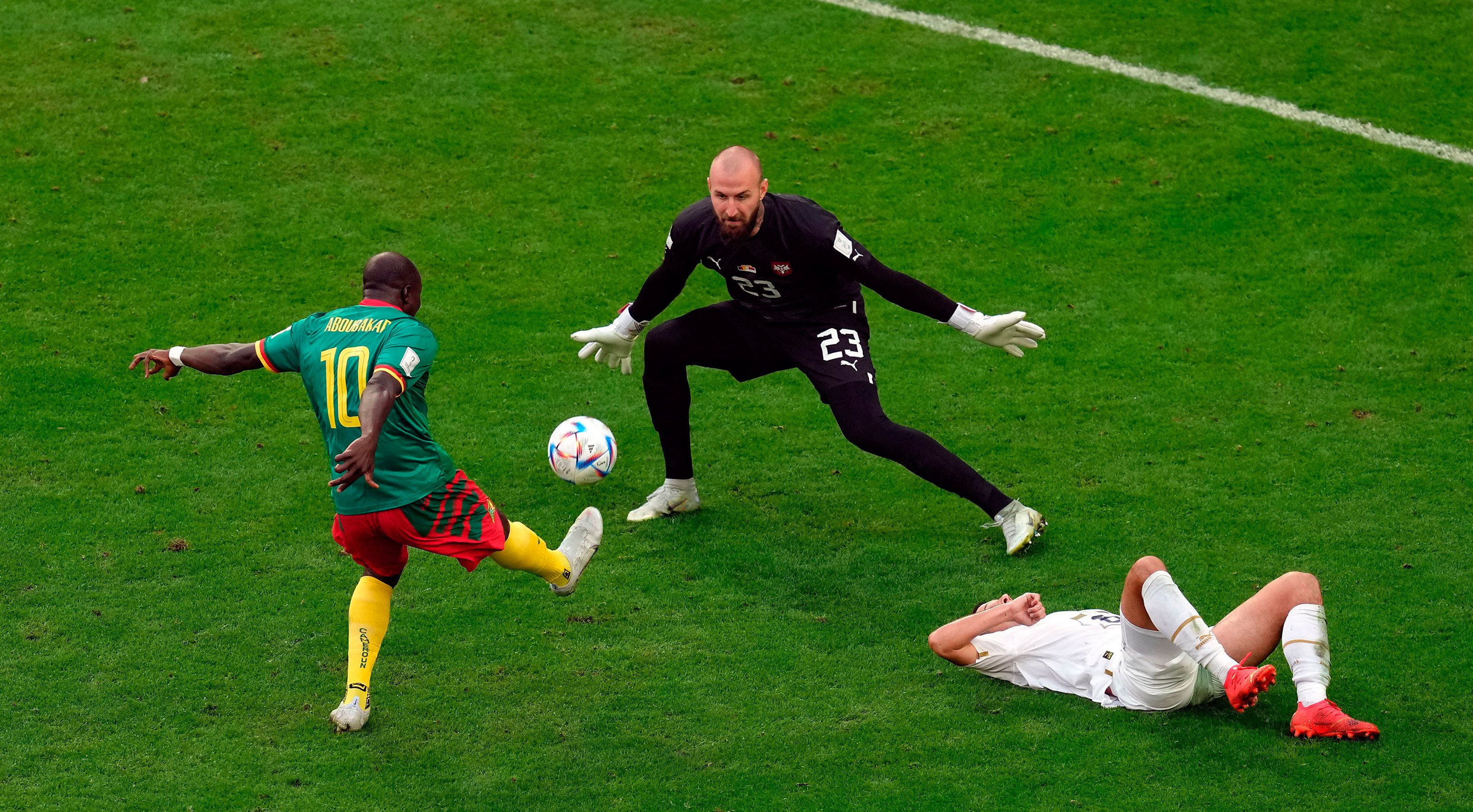 Cameroon draw with Serbia after stunning comeback led by substitute  Aboubakar