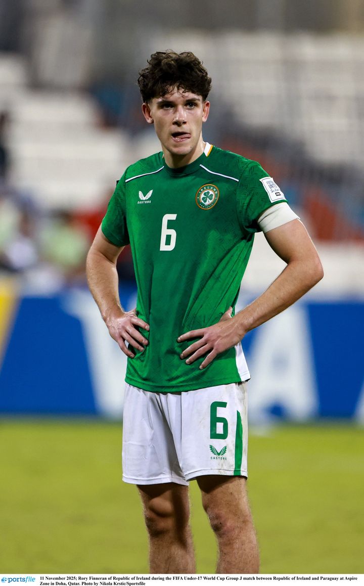 Ireland U-19 captain Rory Finneran called up to senior squad for the first time