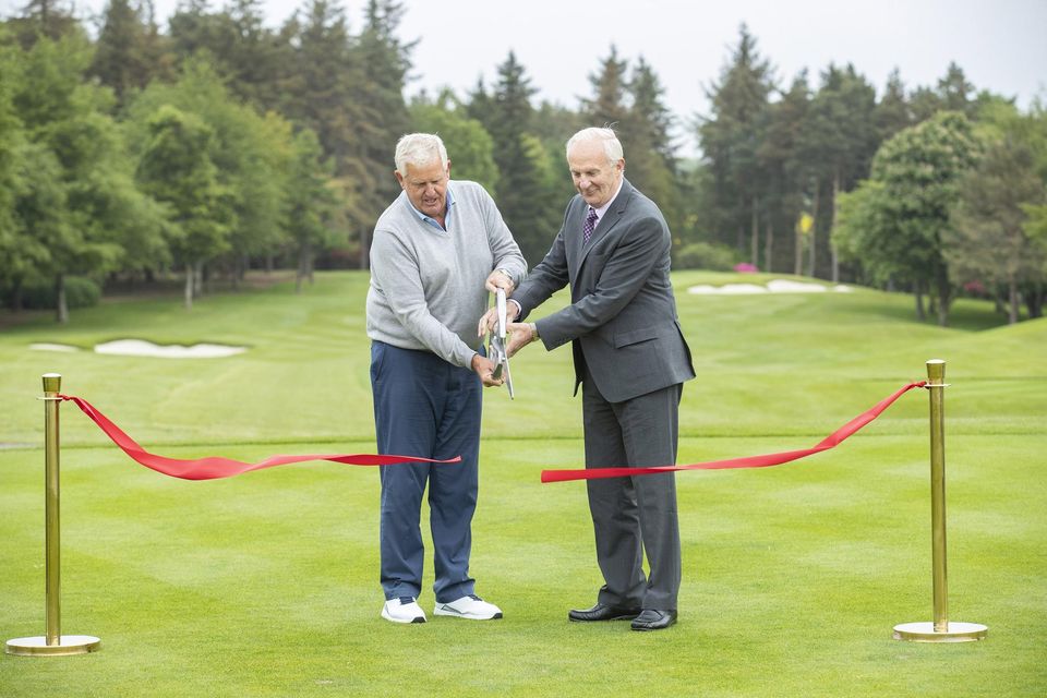 Cut above: Colin Mongtomerie and Seamus Neville, Owner Neville Hotels at the launch of Druids Glen Golf Resort

PICture: JULIEN BEHAL PHOTOGRAPHY
