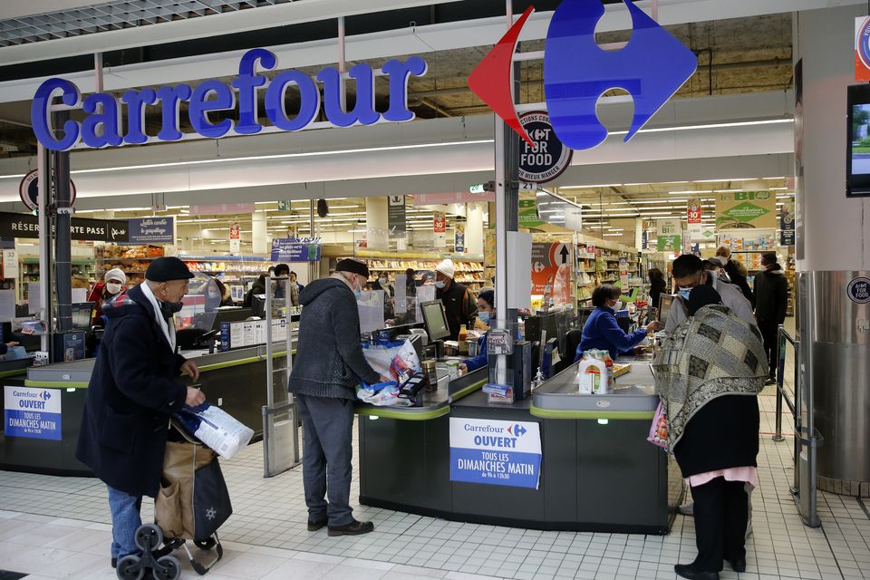 French supermarket chain Carrefour voluntarily put price warnings on some items last September. Photo: Getty