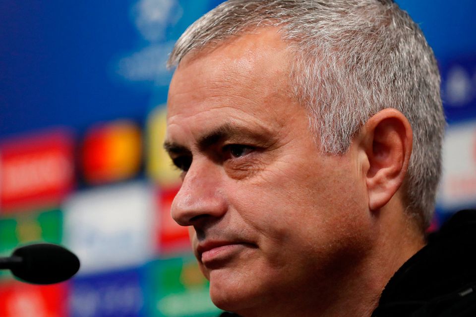 Jose Mourinho gives his reaction to Manchester United's Champions League defeat. Photo: Reuters