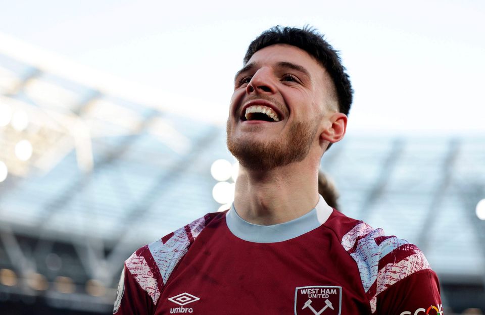 Declan Rice is likely to end up at Arsenal this summer. Photo: PA