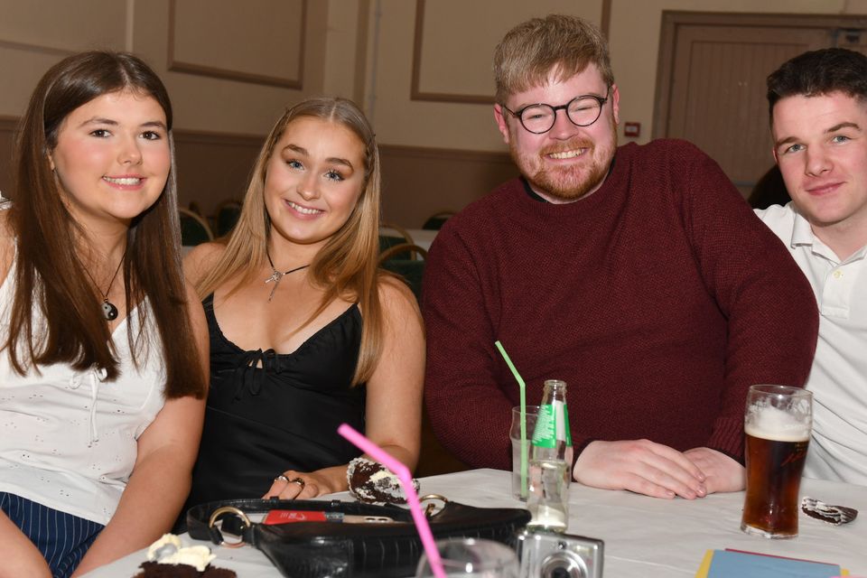 Sophia Connolly, Jennifer McElroy, Brendan Matthews and John O'Hare at Jack Connolly and Darren Meehan's joint 30th birthday party held in the Clan na Gaels. Photo: Ken Finegan/www.newspics.ie