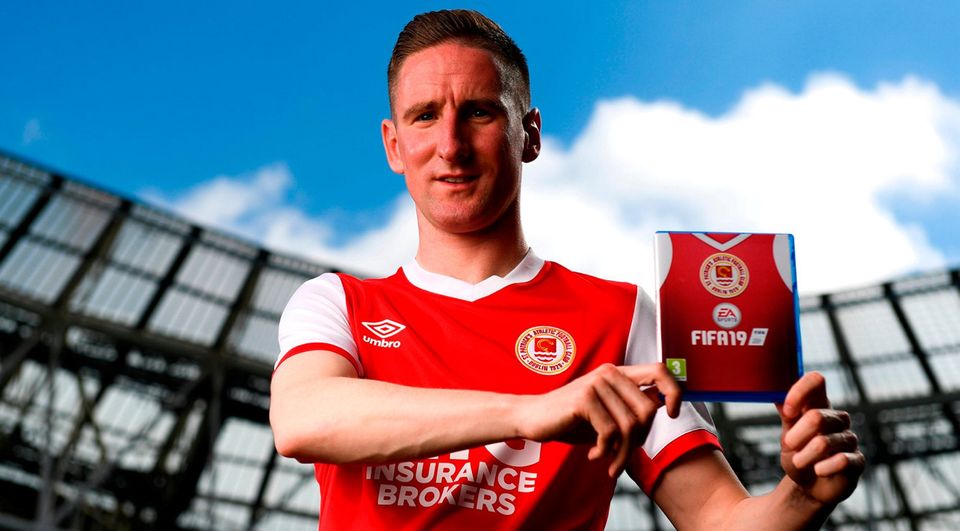 St Patrick’s Athletic captain Ian Bermingham at the launch of the FIFA 19 SSE Airtricity League Club Packs, in the Aviva Stadium. Photo: Stephen McCarthy/Sportsfile