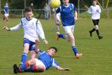 thumbnail: 19/05/15. Daniel Stewart tackles Liam Kane during the Under 15s soccer final between Colaiste Phadraig CBS and Templeouge College at Peamount Utd.
Pic: Justin Farrelly.
