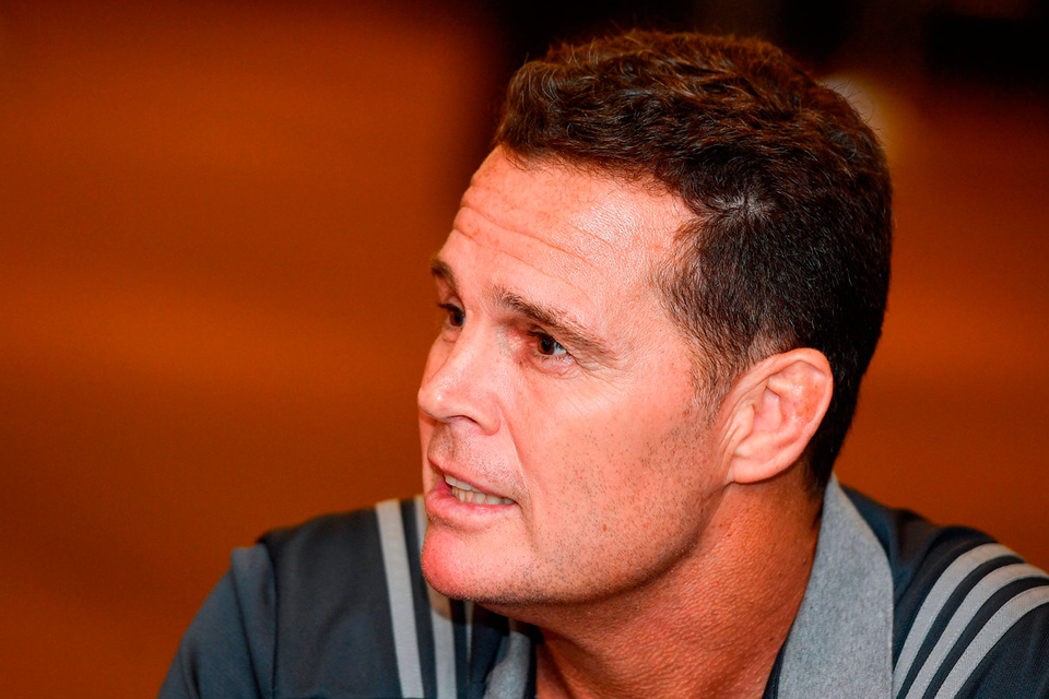 Rassie Erasmus. Photo by Ramsey Cardy/Sportsfile