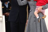 thumbnail: The royal couple and their adorable son are super stylish as they leave Oz (in Erdem)