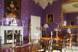 thumbnail: The purple wallpaper in one of the rooms of Capard House