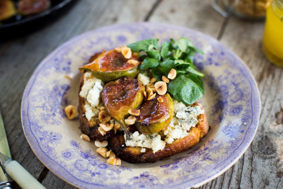 Donal Skehan's Sourdough Tartine with Blue Cheese & Roasted Honey Figs