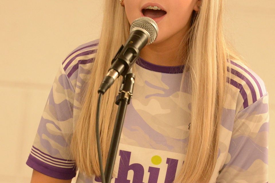 Aoibhe Lynch performing at the Millsteet Culture and Inclusion Night.