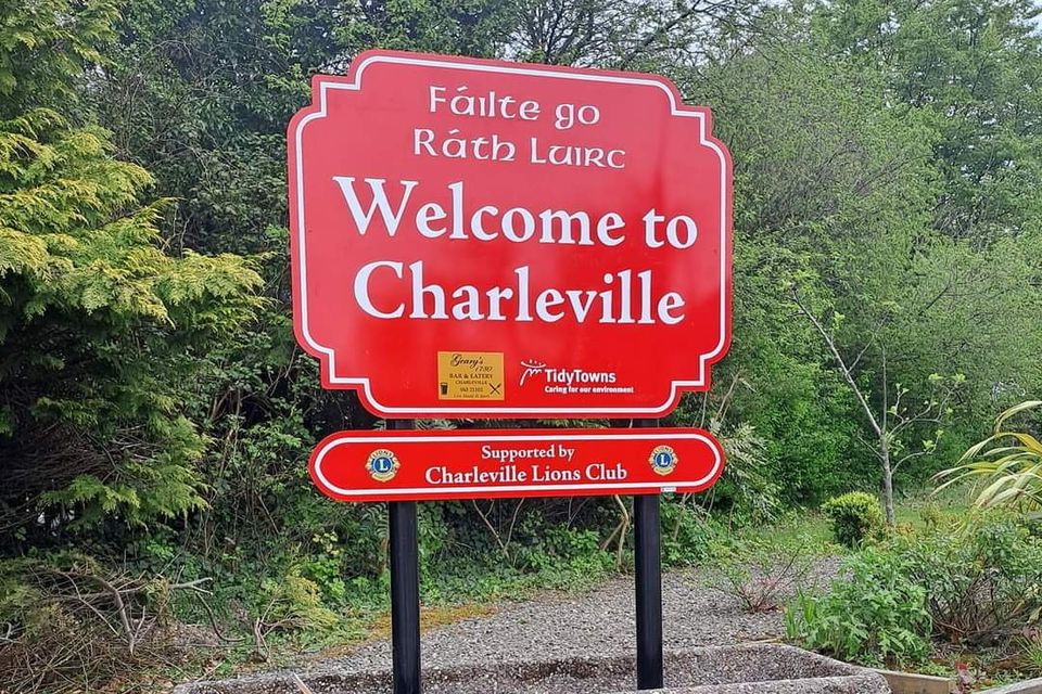 The second new welcome sign installed in the town.