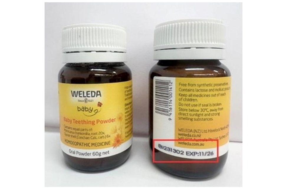 A batch of Weleda Baby Teething Powder is being recalled due to the "possible presence of glass pieces", the FSAI has said.