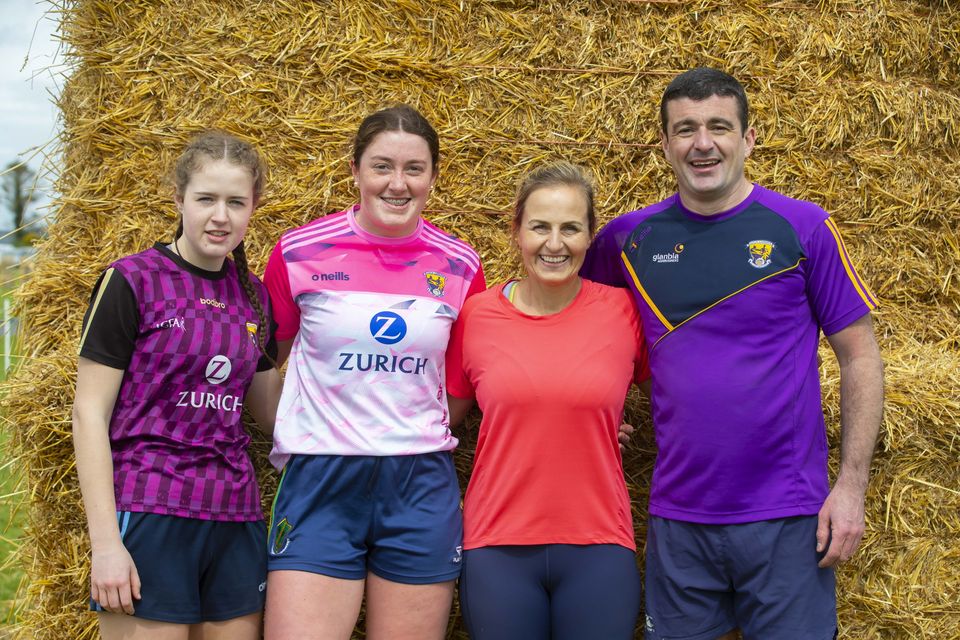 07/05/2023. Pictured at Gusserane Fittest Family are Emma Rossitter, Eabha Cullen, Brenda Rossitter and Jamie Cullen. Photograph: Patrick Browne
