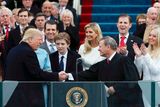 thumbnail: President Donald Trump shakes hands with Justice John Roberts (R) after taking the oath at inauguration ceremonies swearing in Trump as the 45th president of the United States on the West front of the U.S. Capitol in Washington, U.S., January 20, 2017. REUTERS/Carlos Barria