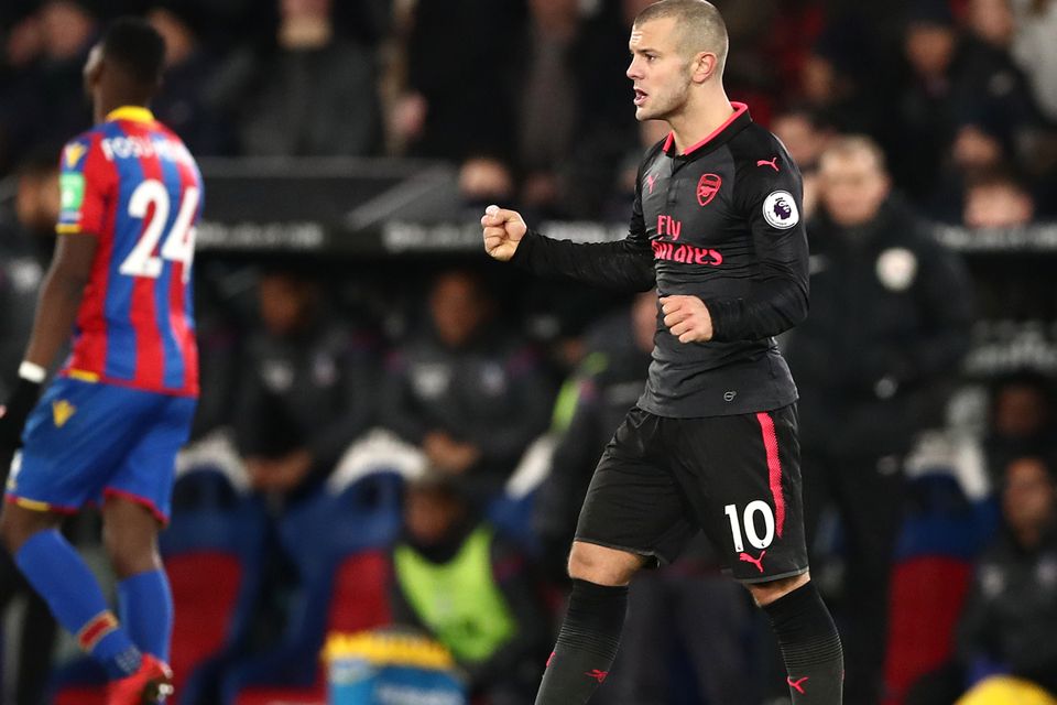 Arsenal's Jack Wilshere was in impressive form in the 3-2 win at Crystal Palace