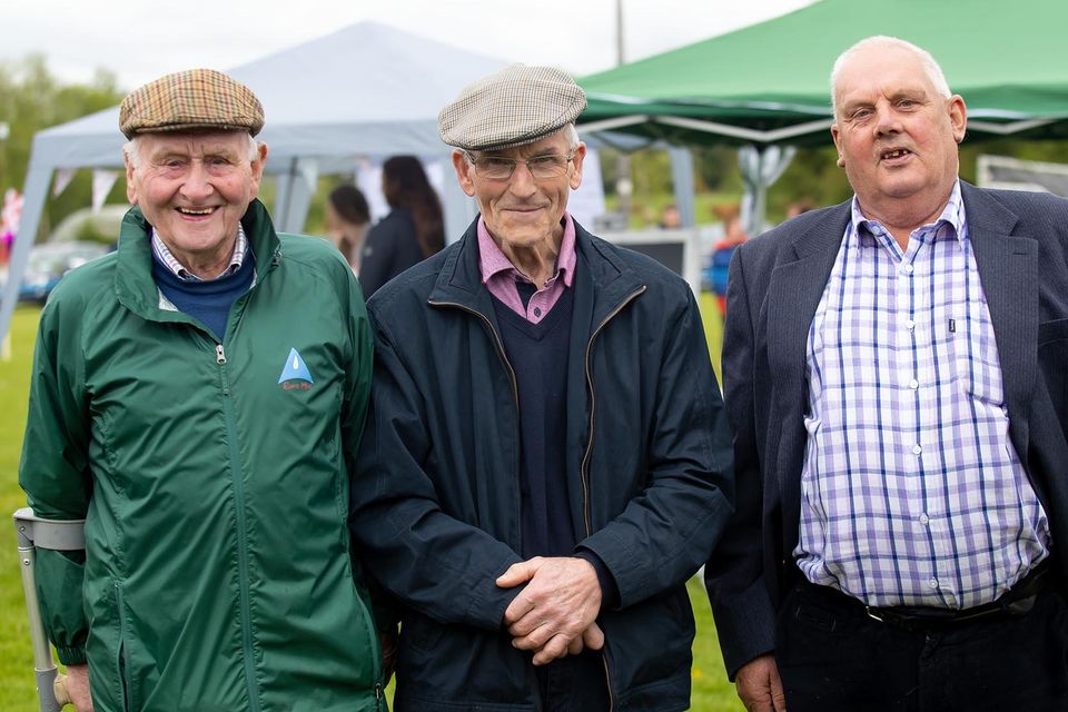 Enjoying the Raheen field day were Mogue Curtis from The Boola, Paddy Furlong from Ballagh and Tom Wickham from Raheen.