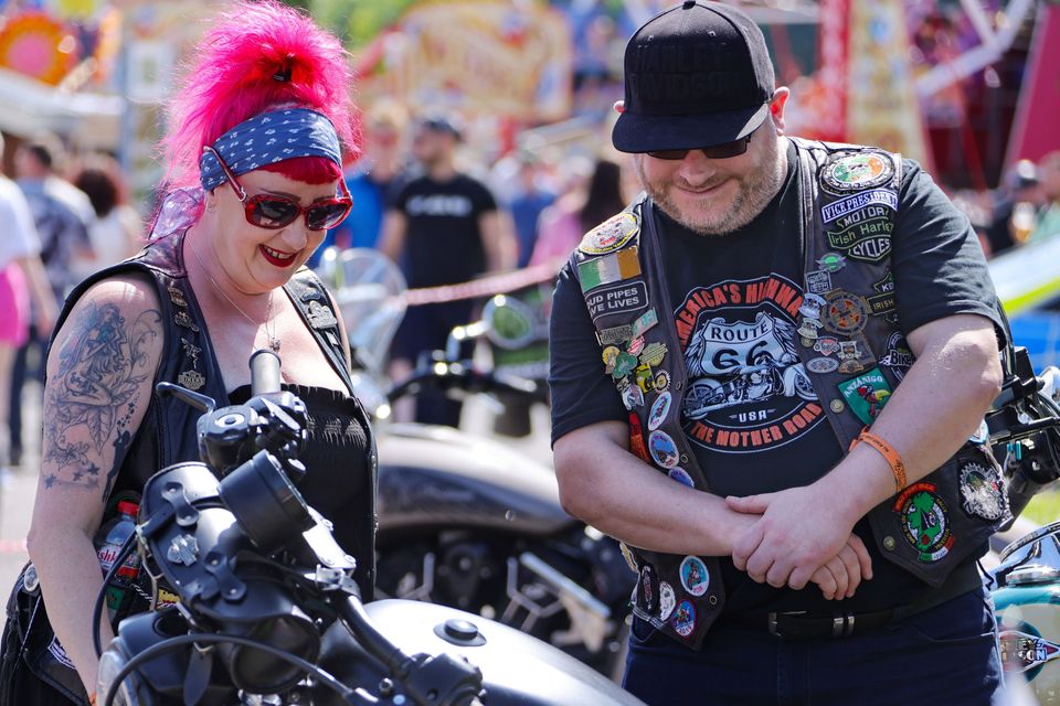 Bikers Paradise... Cathy Masterson and Tom Dolan at Ireland BikeFest. Photo: Valerie O'Sullivan.