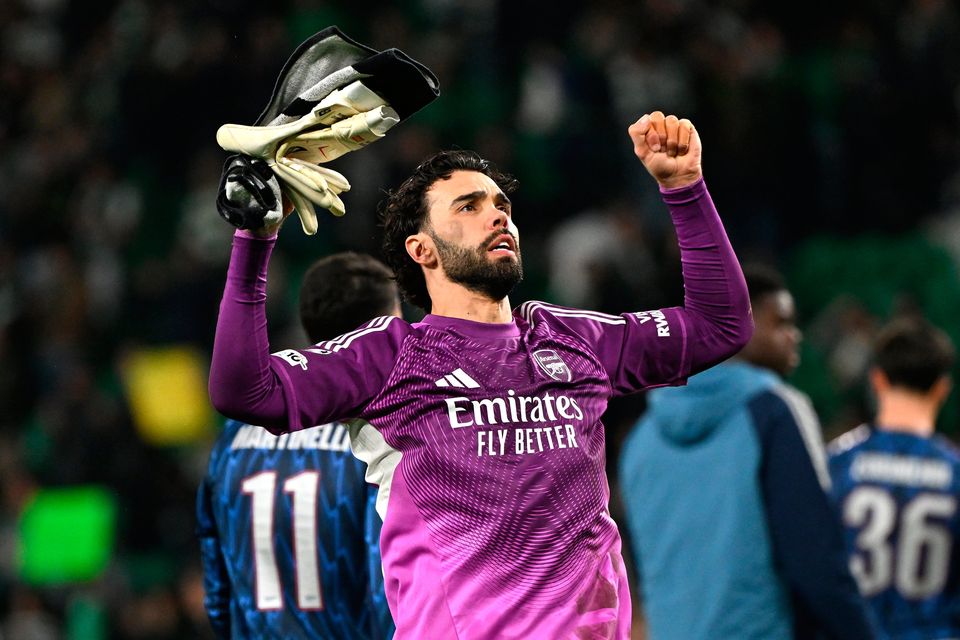 Arsenal goalkeeper David Raya