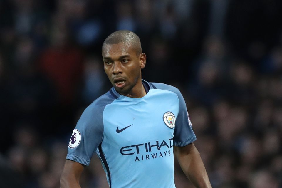 Fernandinho featured in Manchester City's 5-0 thrashing of Crystal Palace