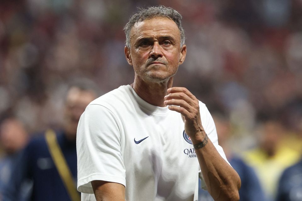 Paris St Germain coach Luis Enrique. (IMAGN IMAGES via Reuters/Brett Davis)