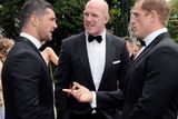thumbnail: 12/6/2015  Attending the Wedding of Irish Rugby player Sean Cronin and Claire Mulcahy at St. Josephs Catholic Church, Castleconnell, Co. Limerick were Rob Kearney, Paul O' Connell and Jamie Heaslip.
Pic: Gareth Williams / Press 22