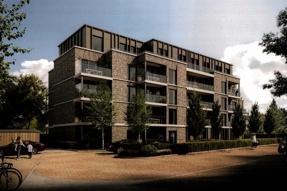 An artist’s impression of the five-storey building planned for Woodlands Park in Blackrock, south Dublin