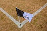 thumbnail: A general view of the pitch and corner flag before the GAA Football All-Ireland Senior Championship Round 3 match between Monaghan and Donegal