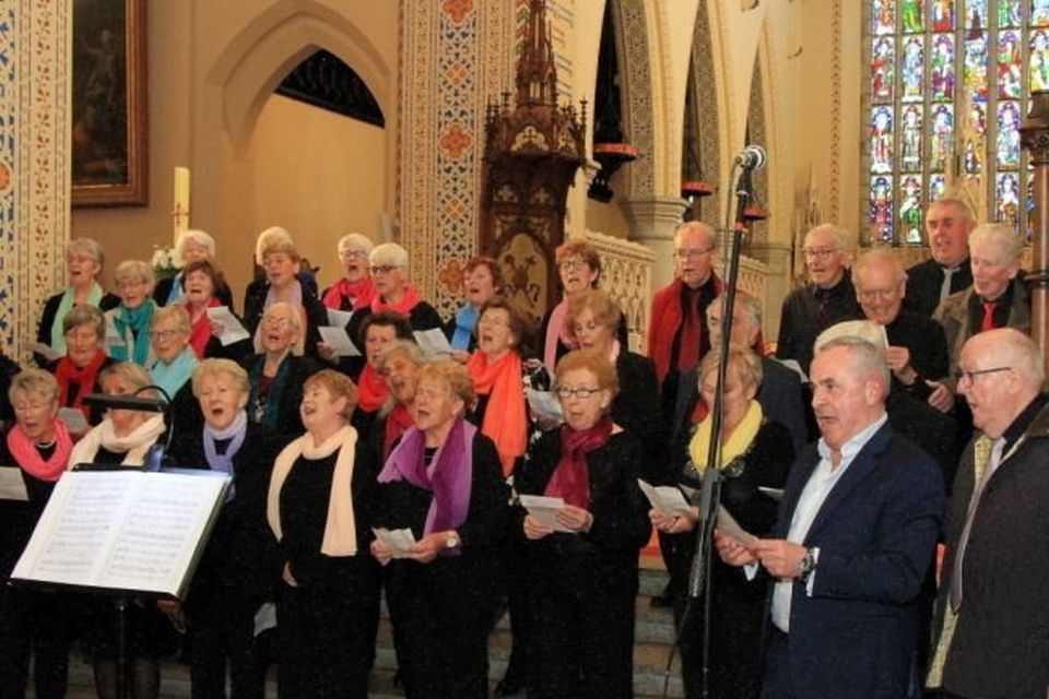The Silvertones pictured performing in St Aidan's Cathedral.