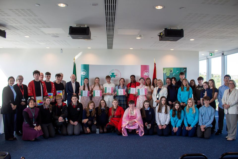 Students Shine in Méihua Cup Chinese Learning Competition.
Photo: Cork County Council