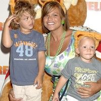 Jade Goody pictured with her sons Freddie (right) and Bobby Jack
