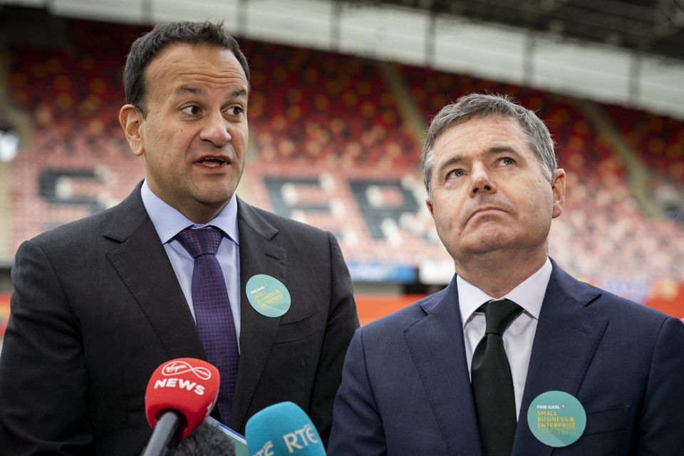 Taoiseach Leo Varadkar and Public Expenditure Minister Paschal Donohoe. Photo: Don Moloney