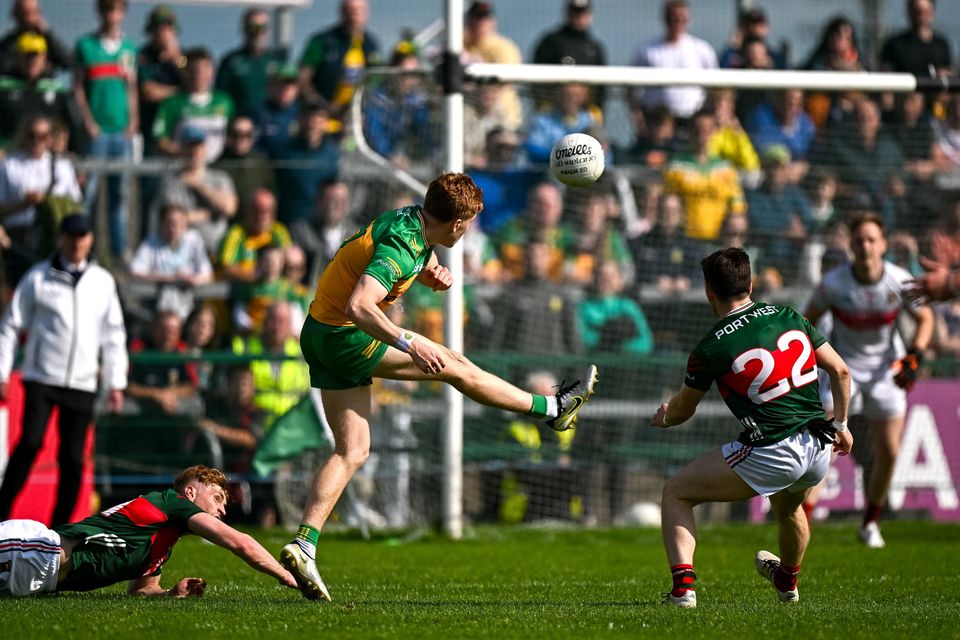 Ciarán Moore kicks a point at the death to beat Mayo and knock them out of the All-Ireland race last weekend