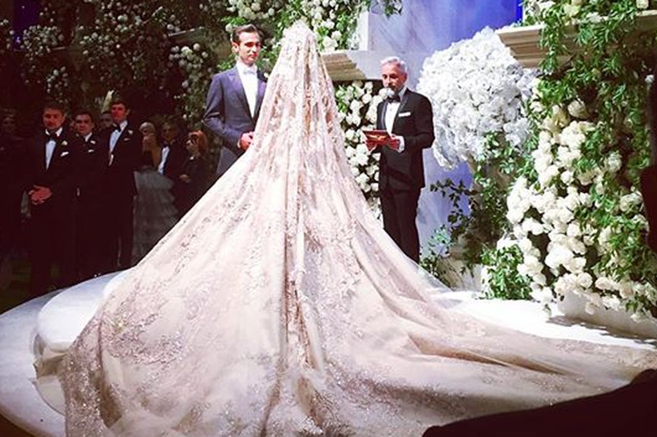 Daughter of billionaire property tycoon ties the knot in lavish