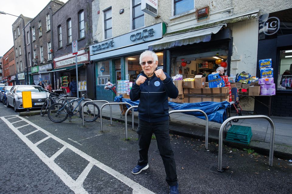 Fillipo Fusco outside the family business in Dublin's Liberties. Pic: Mark Condren