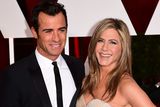 thumbnail: Justin Theroux and Jennifer Aniston at the Oscars in Hollywood earlier this year